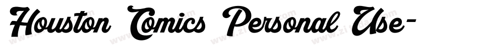 Houston Comics Personal Use字体转换